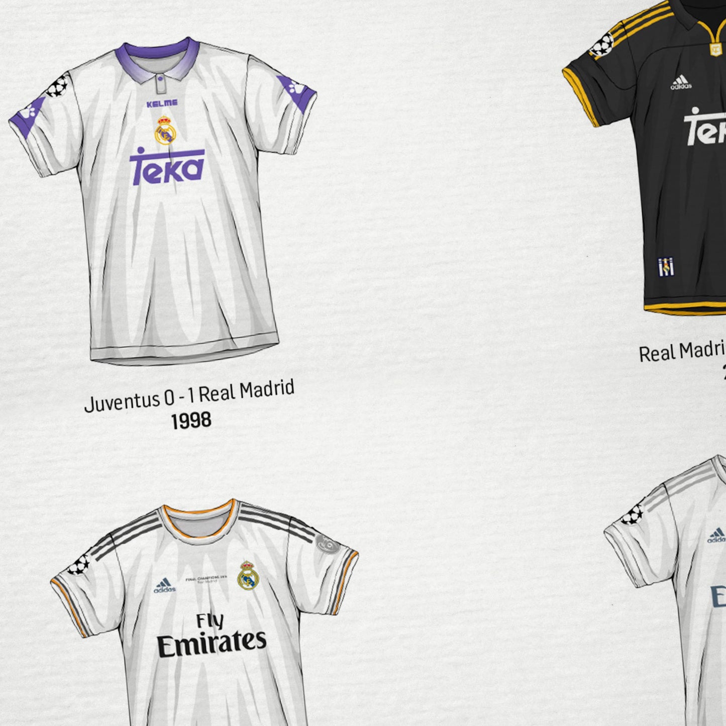Camisetas Champions - Lámina