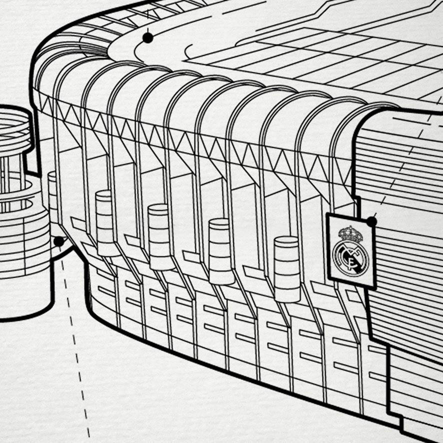 Santiago Bernabéu - Lámina